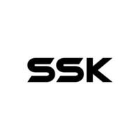 ssk lettera logo disegno, ispirazione per un' unico identità. moderno eleganza e creativo design. filigrana il tuo successo con il Impressionante Questo logo. vettore