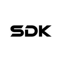 sdk lettera logo disegno, ispirazione per un' unico identità. moderno eleganza e creativo design. filigrana il tuo successo con il Impressionante Questo logo. vettore