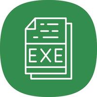 EXE file formato vettore icona design