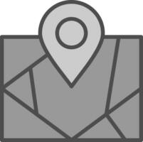 carta geografica vettore icona design