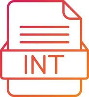 itn file formato icona vettore