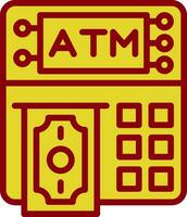 ATM macchina vettore icona design
