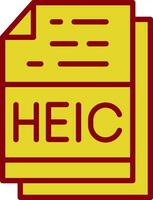 heic vettore icona design