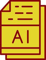 ai file formato vettore icona design