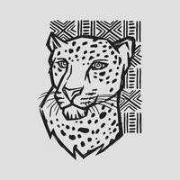 illustrazione disegnata a mano del ghepardo