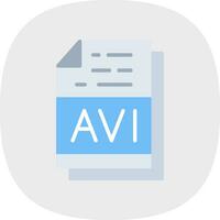 avi file formato vettore icona design