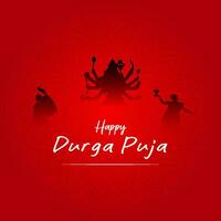 vettore contento Durga puja dea maa Durga viso nel contento Durga puja, dussehra, e Navratri celebrazione concetto per ragnatela striscione, manifesto, sociale media inviare, e aviatore pubblicità, ragnatela, striscione, posta,