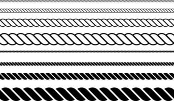 dritto schema silhouette corda confine modello vettore