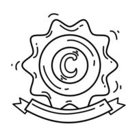 icona del marchio e-commerce. set di icone disegnate a mano, contorno nero, icona scarabocchio, icona vettoriale