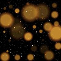 bokeh oro lucido scintillante stelle dorate e d'argento vettore