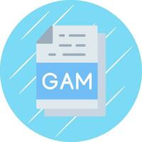 gam file formato vettore icona design