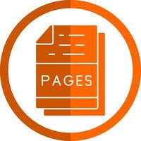 pagine file formato vettore icona design