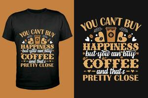 caffè maglietta design illustrazioni vettore