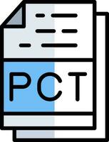 pct file formato vettore icona design