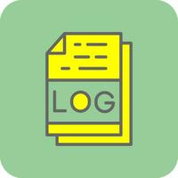 log file formato vettore icona design