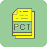 pct file formato vettore icona design