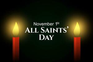 vettore illustrazione di tutti santi' giorno. tutti santi' giorno è un' religioso Festival celebre su novembre 1