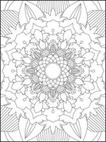 ornamentale mandala adulto colorazione libro pagina. colorazione pagina. bambini colorazione pagine. colorazione pagina per adulti. mandala vettore