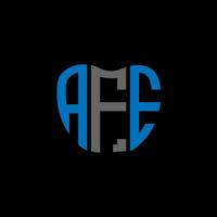 afe lettera logo creativo design. afe unico design. vettore