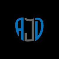 ajd lettera logo creativo design. ajd unico design. vettore