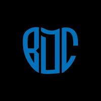 bdc lettera logo creativo design. bdc unico design. vettore