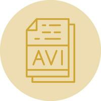 avi file formato vettore icona design