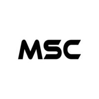 msc lettera logo disegno, ispirazione per un' unico identità. moderno eleganza e creativo design. filigrana il tuo successo con il Impressionante Questo logo. vettore