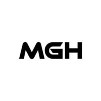 mgh lettera logo disegno, ispirazione per un' unico identità. moderno eleganza e creativo design. filigrana il tuo successo con il Impressionante Questo logo. vettore