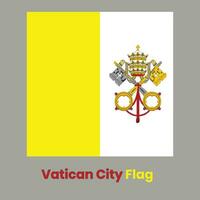 bandiera della città del vaticano vettore