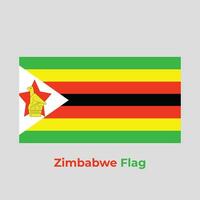 il Zimbabwe bandiera vettore