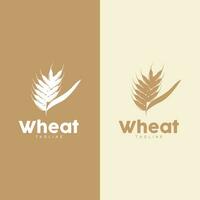 Grano logo grano design semplice illustrazione modello vettore