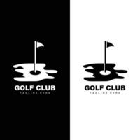 golf squadra sport logo design torneo illustrazione simbolo modello vettore