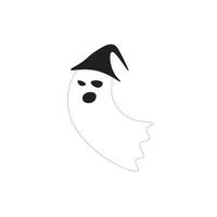 vettore piatto Halloween fantasma