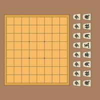 il illustrazione di shogi gioco imballare vettore