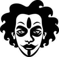 clown, minimalista e semplice silhouette - vettore illustrazione