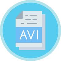 avi file formato vettore icona design