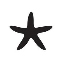 stella marina silhouette vettore