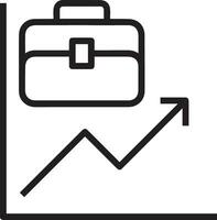 crescita attività commerciale icona simbolo vettore Immagine. illustrazione di il progresso schema Infografica strategia sviluppo design Immagine