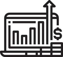 crescita attività commerciale icona simbolo vettore Immagine. illustrazione di il progresso schema Infografica strategia sviluppo design Immagine