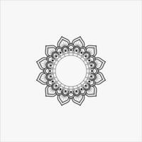 fiore mandala disegno, bianca sfondo. etnico decorativo elementi con gratuito vettore