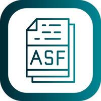 asf file formato vettore icona design