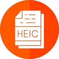 heic vettore icona design