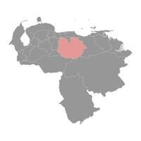 guarico stato carta geografica, amministrativo divisione di Venezuela. vettore