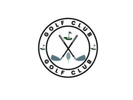 moderno golf club logo design vettore