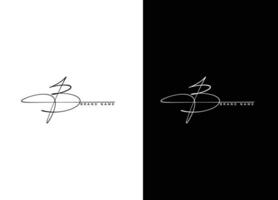 B lettera logo design e azienda logo gratuito vettore