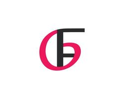 creativo iniziale lettera gf logo design vettore