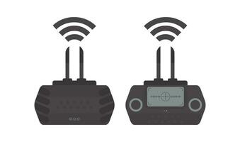 a distanza controllo per fuco e quadricottero. isolato. vettore illustrazione.