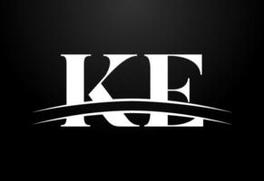 iniziale lettera K e logo design vettore modello. ke lettera logo design