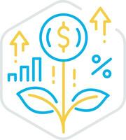 crescita attività commerciale icona simbolo vettore Immagine. illustrazione di il progresso schema Infografica strategia sviluppo design Immagine