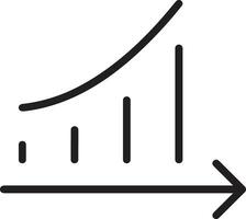 crescita attività commerciale icona simbolo vettore Immagine. illustrazione di il progresso schema Infografica strategia sviluppo design Immagine